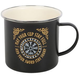 Viking Compass Enamel Mug