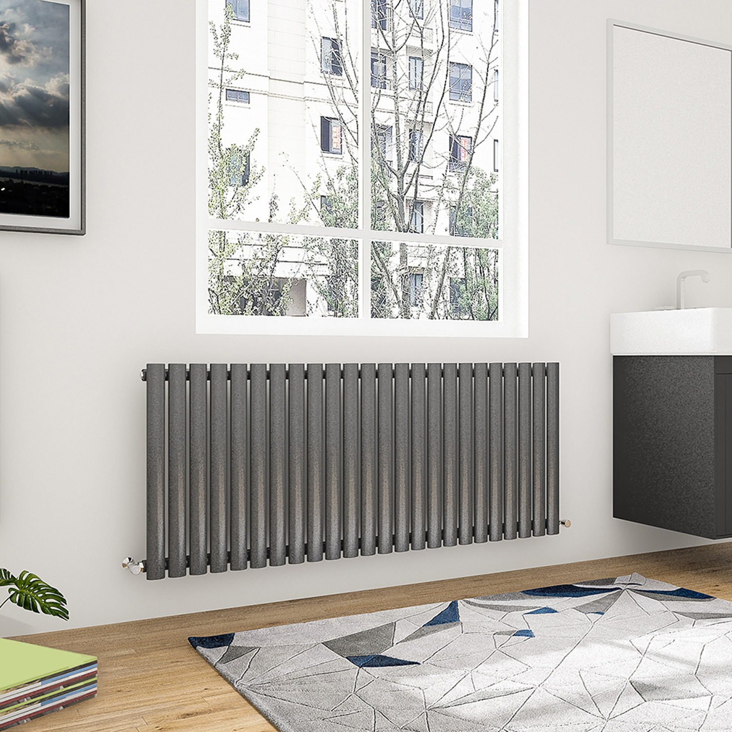 Horizontal Oval Column Radiator Single Desinger