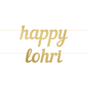 Happy Lohri Letter Banner G