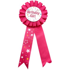 Birthday Girl Ribbon Badge