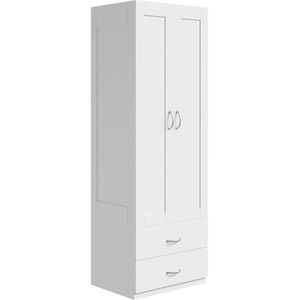 Modern 2-Door Wardrobe with 2 Drawers
