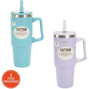 Nitro Stainless Steel Flip Straw Vacuum Tumbler