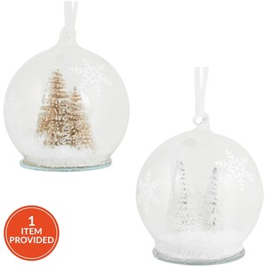 Tree Scene Snowy Bauble