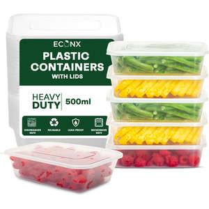 Plastic Food Containers 500ml Food Storage Boxes