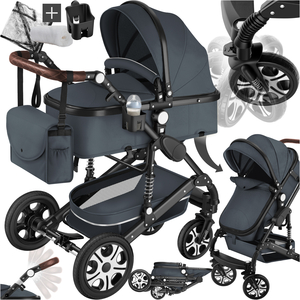 Pram, Foldable, 5-Point Harness, Safety Bar And Wrist Strap
