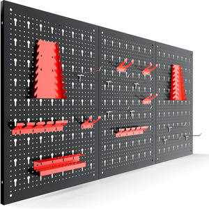 Tool Wall Perforated Wall Workshop Metal Wall Perforated Plate 17 Parts