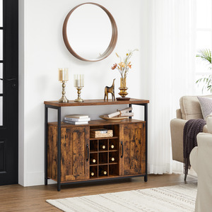 VASAGLE Storage Cabinet, Sideboard and Buffet Table with Wine Holder
