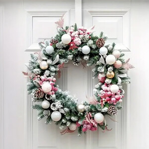 Silver Door Wreath Hanger Christmas Hook Meatal Over Door Hanger