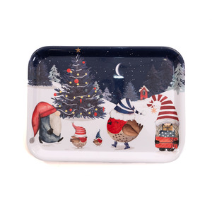 Festive Forest Friends Large Tray