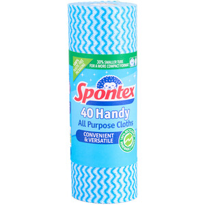 Pack of 40 Spontex Handy All Purpose Cloths