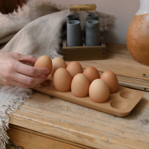 KitchenCraft Idilica Cork Egg Holder, 30 x 10cm