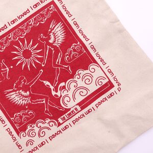 I Am Loved Hop Hare Affirmation Tote Bag