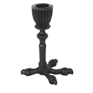 Raven Claw Taper Candle Holder Gothic Decor for Halloween Home