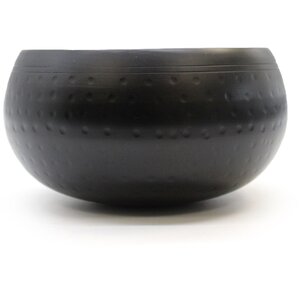 Large Black Beaten Singing Bowl 18cm Meditation Prayer Bell