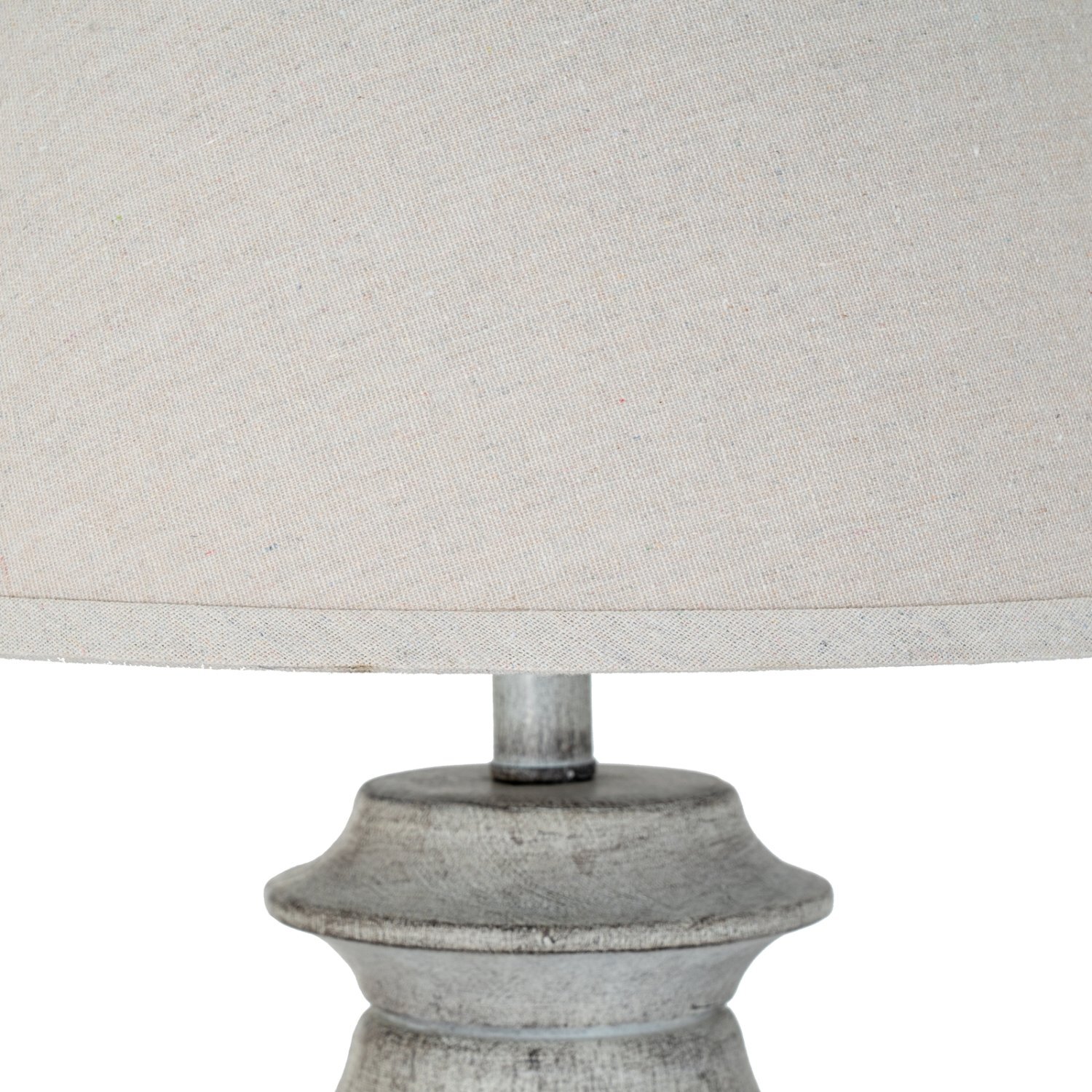 Montara Linen Shade Table Lamp Modern Classic Decor Accessory - White