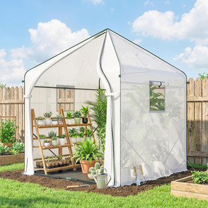 Outsunny Large Plant House with Roll-up Door