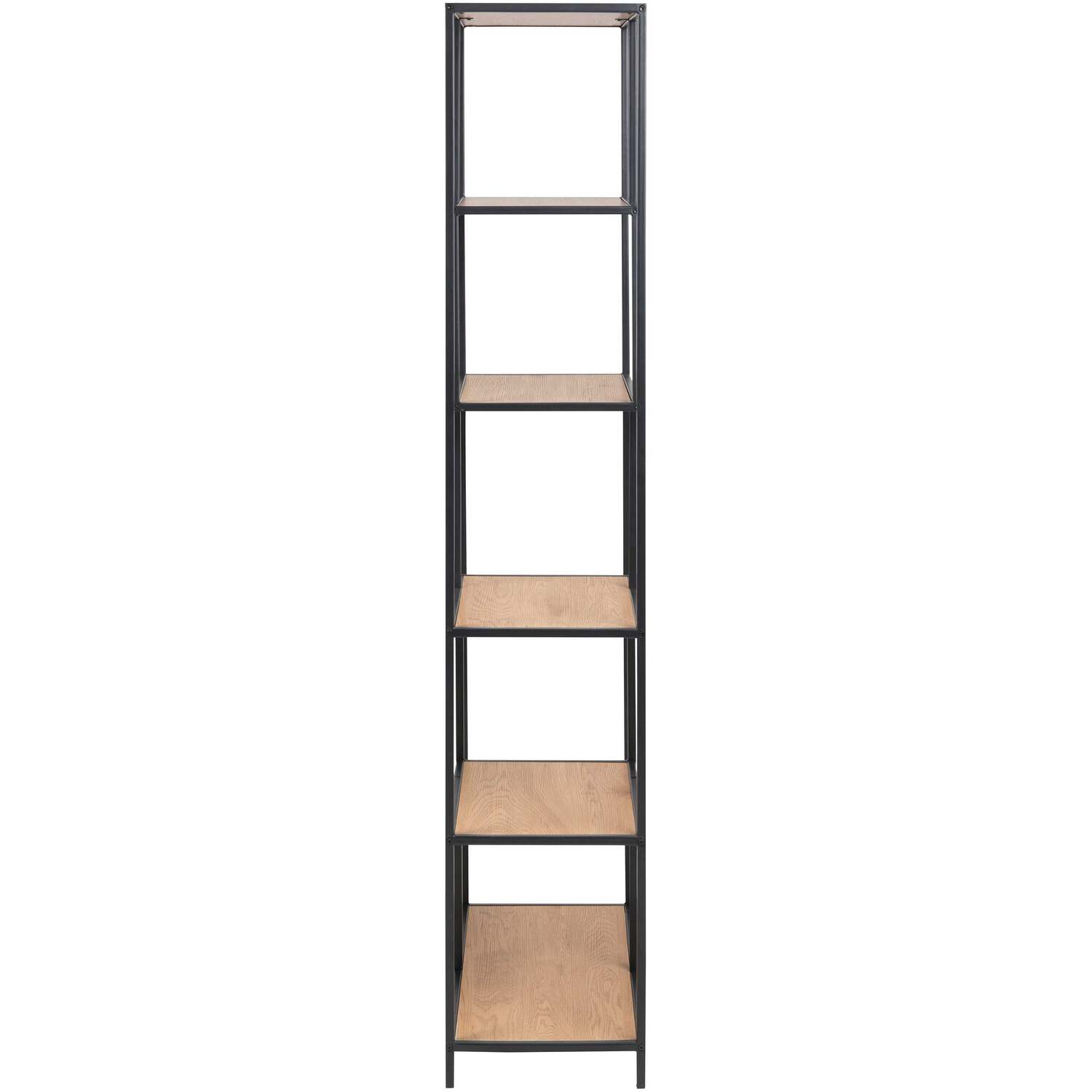 Wyld Haus El Paso Tall Bookcase with Wild Oak-Effect Shelves - Natural