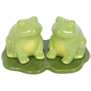Luna Frog Salt and Pepper Shakers
