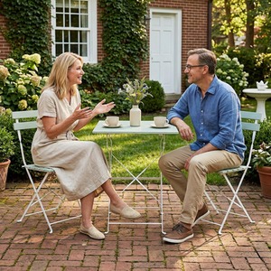 Outsunny Outdoor Bistro Set Folding for 2 People
