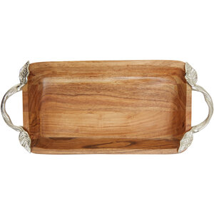 Vine Acacia Wood  Rectangular Bowl