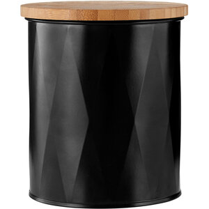Rhombus Black Small Storage Canister