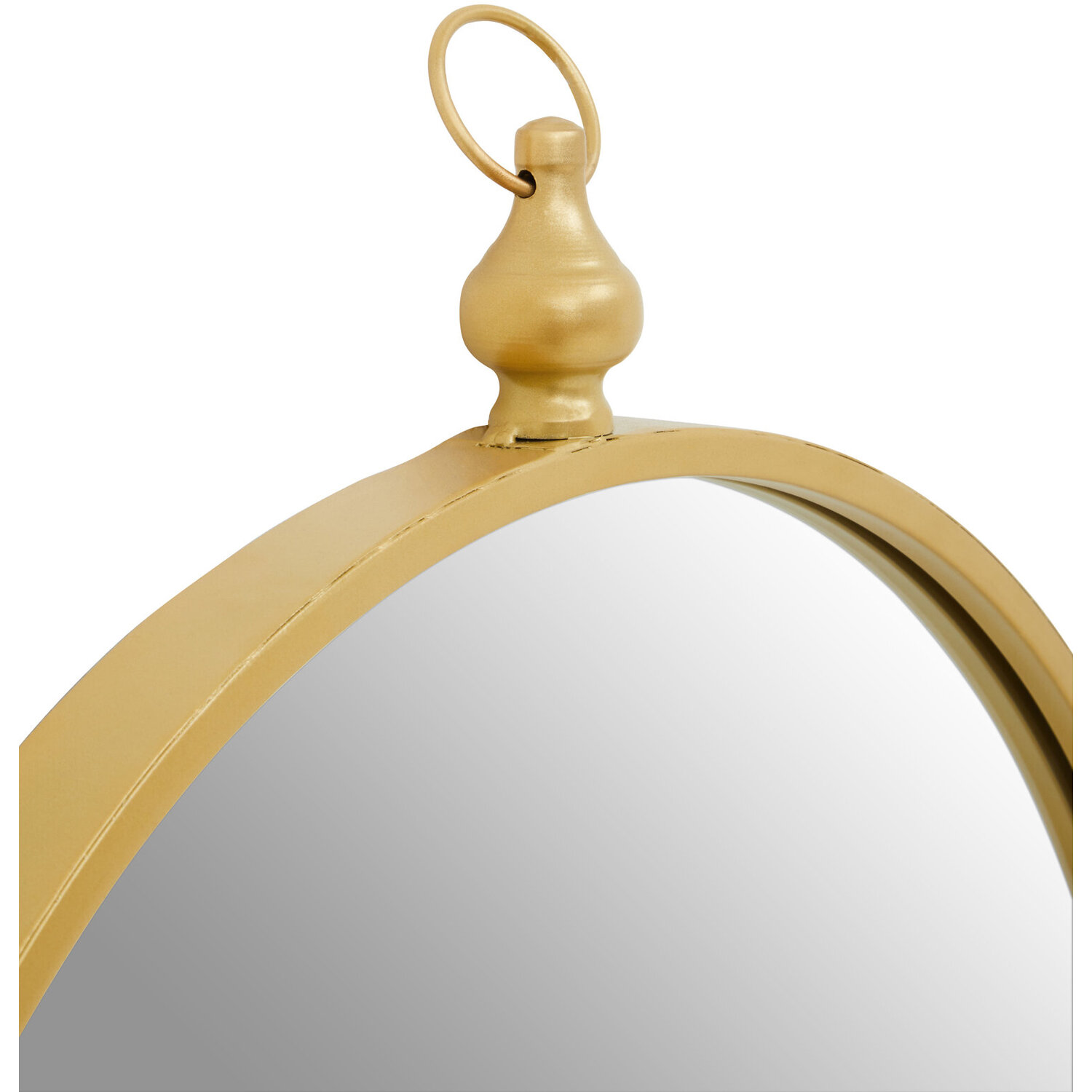 Hestina Rectangular White Wash Mosaic Wall Mirror - Gold