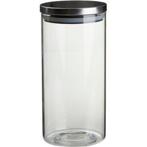 Freska Glass Storage Jar with Silver Lid 1300ml