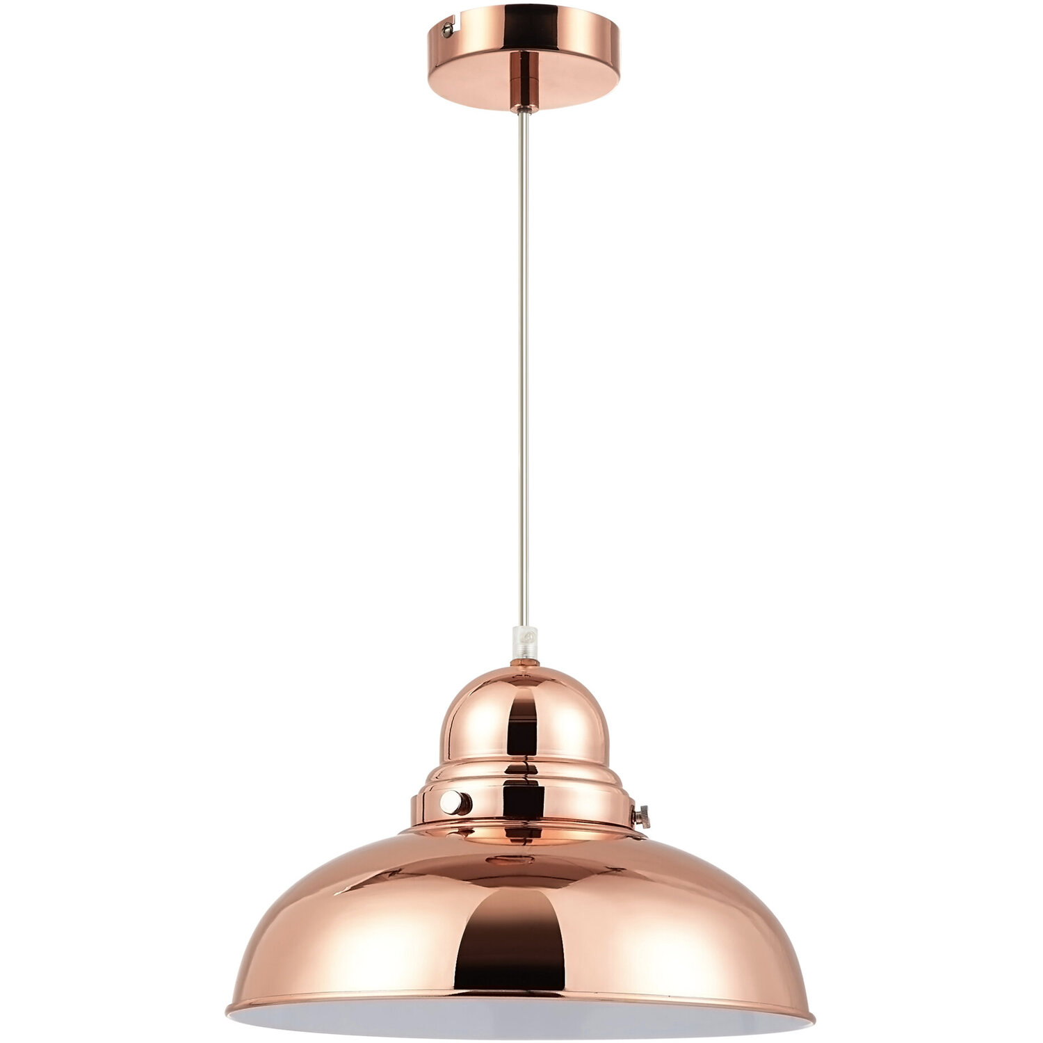 Jasper Bell Shaped Pendant Light with Copper Finish - Gold