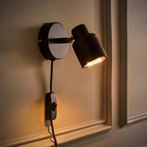 Benton Spotlight Plug-In Indoor Wall Light