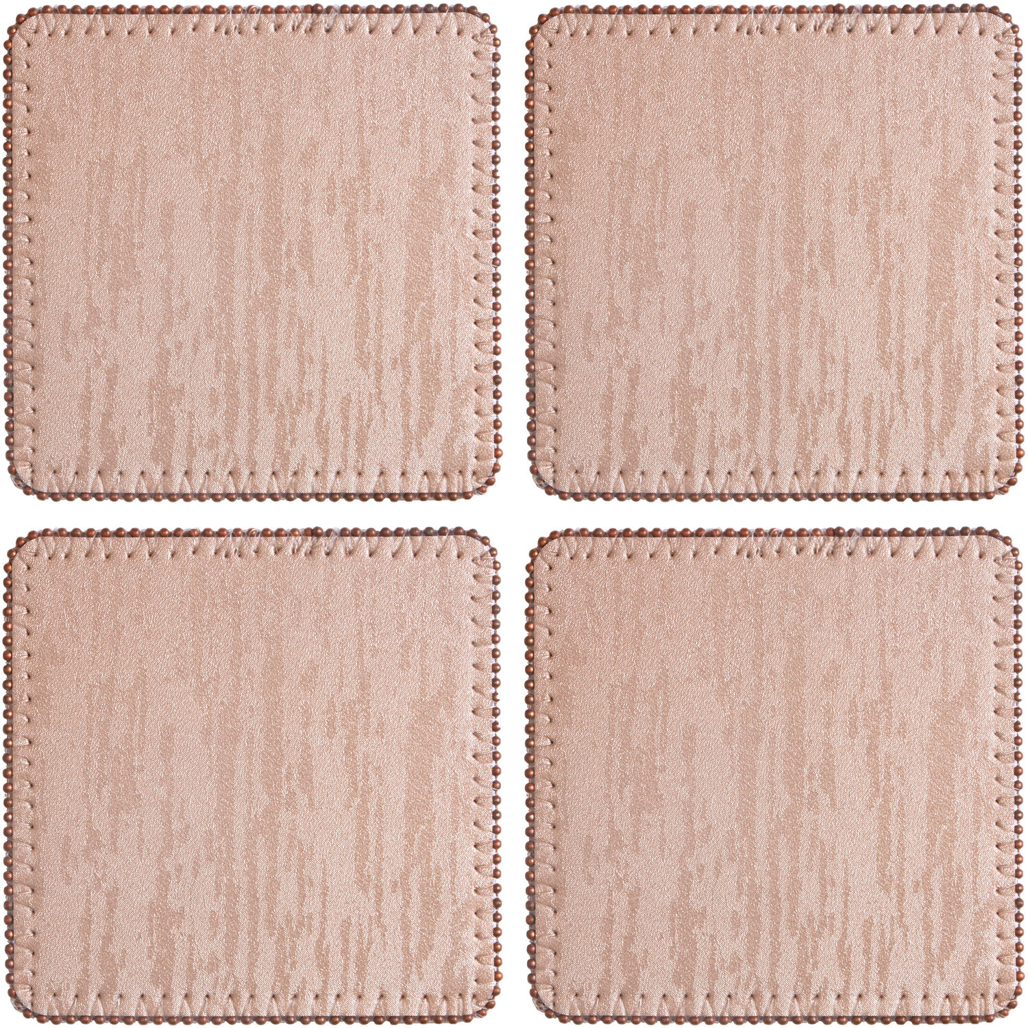 Maison By Premier Knightsbridge Set Of 4 Square Coasters - Pink