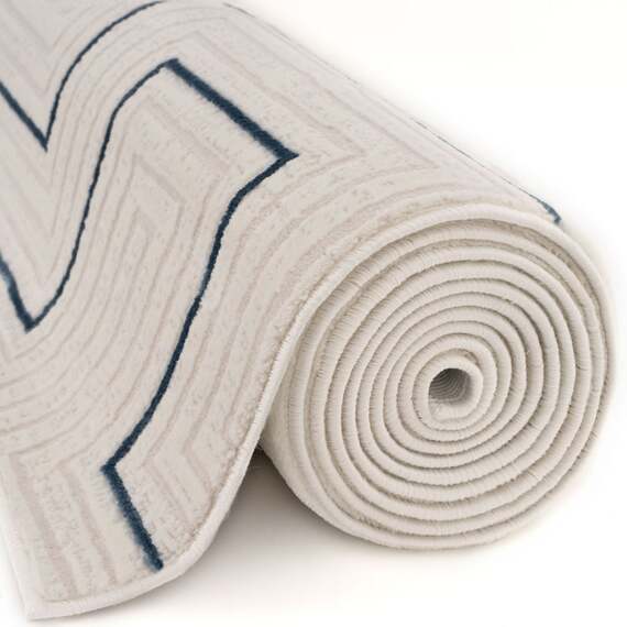 The Rugs Carmel Textured Geometric Runner