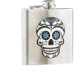 Auden Skull Design Hip Flask
