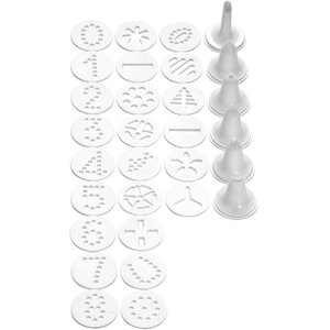 Hallie 24 Piece Icing Templates Decorating Set