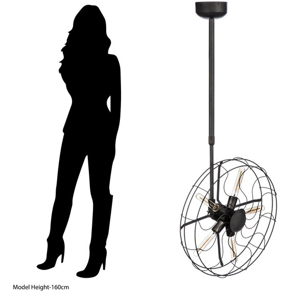 Trissoni Vintage Fan Design Ceiling Light