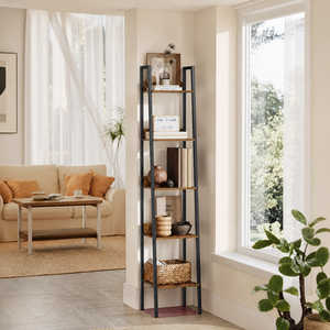 VASAGLE 5-Tier Ladder Shelf, Bookcase, Storage Rack Stand