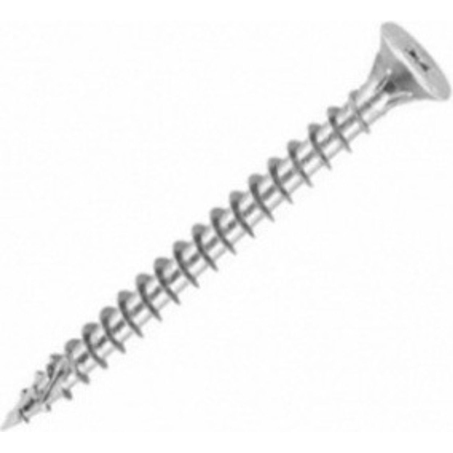 Securpak Zinc Plated Countersunk Pozi Head Screw (Pack Of 40) - Silver