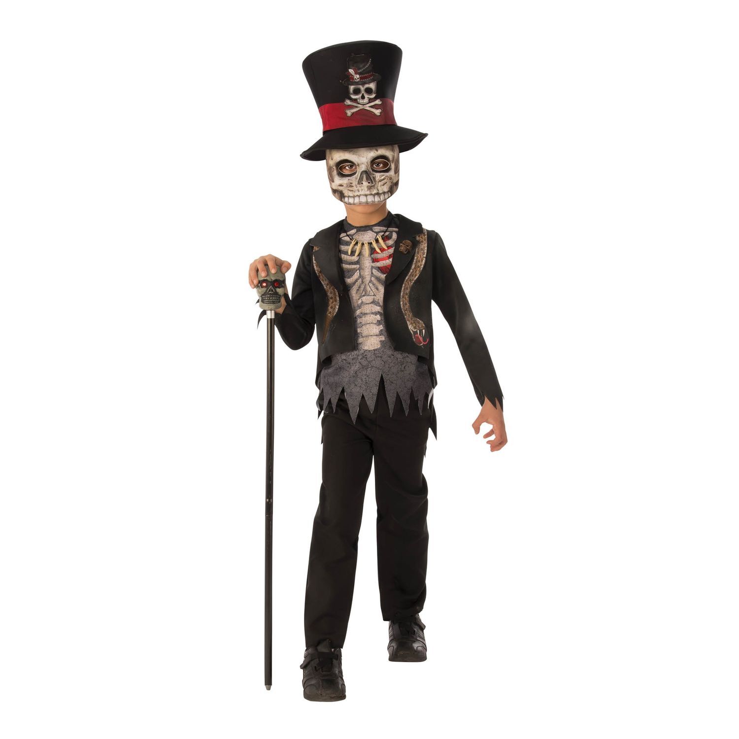Bristol Novelty Boys Voodoo Halloween Costume - Black / 5-6 Years / 5+