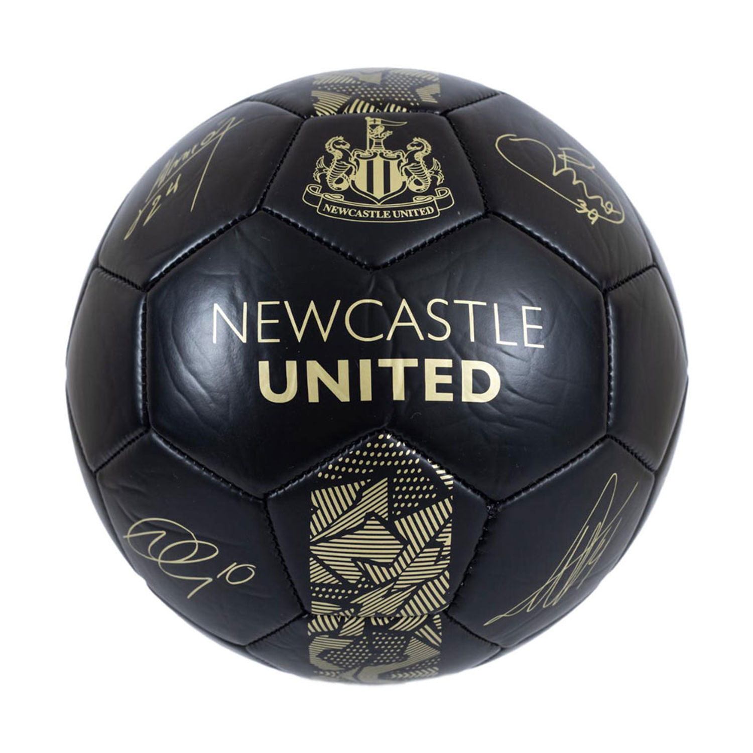 - Newcastle United Fc Phantom Signature Football Black/gold (1) - Image 3