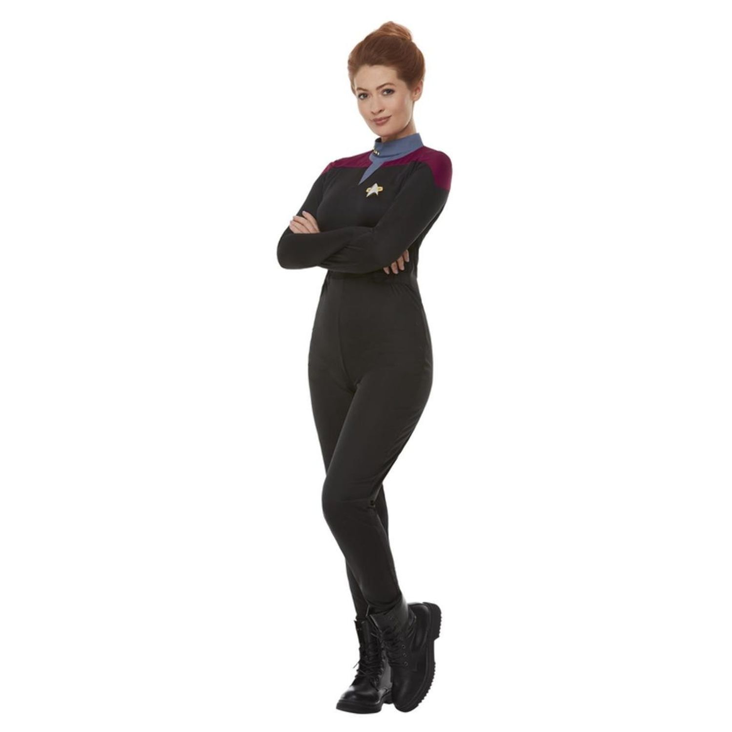 Star Trek Voyager Womens/Ladies Uniform Costume Set - Maroon / L