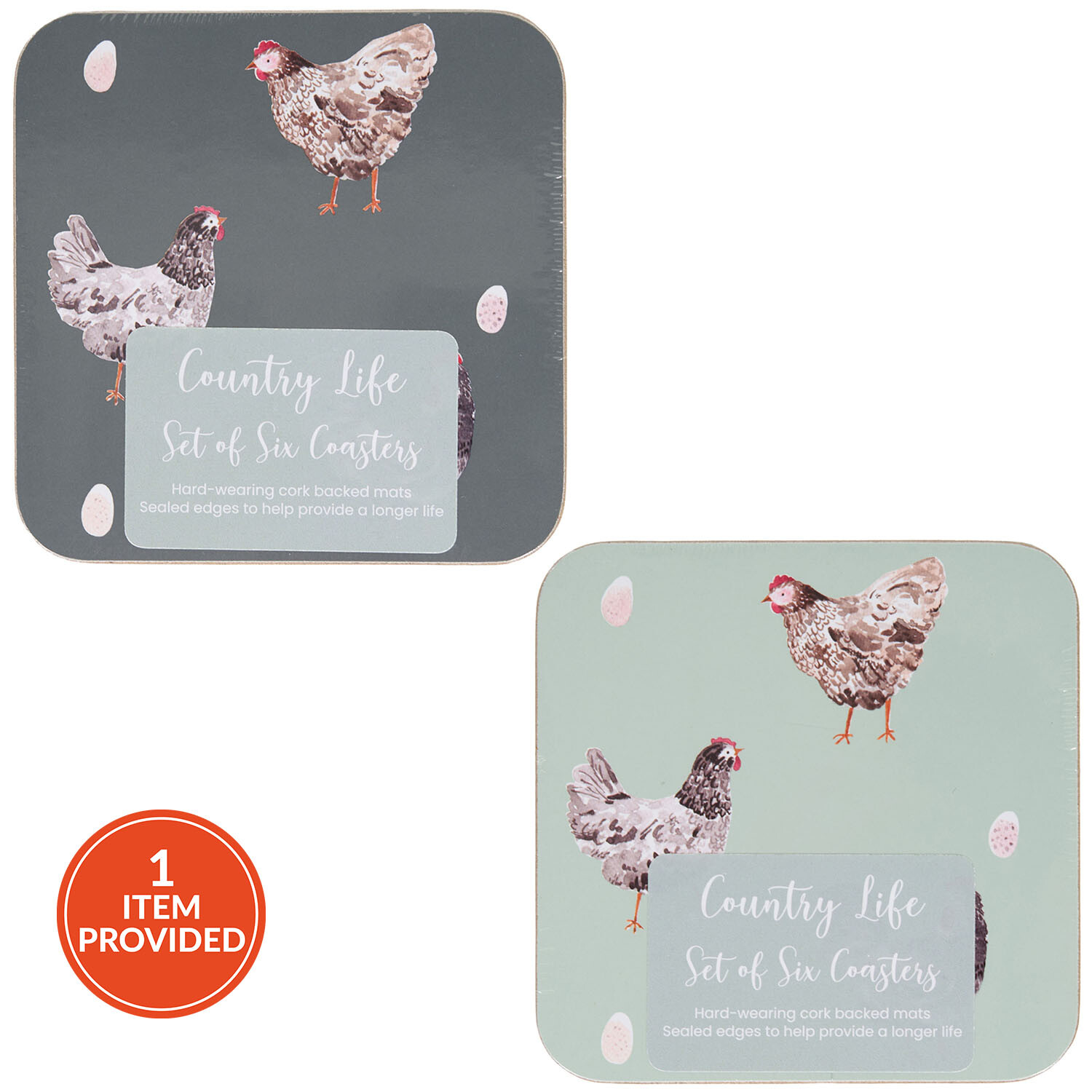 Image of Pack of 6 Country Life Coasters