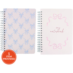 Pastel Bow B5 Notebook