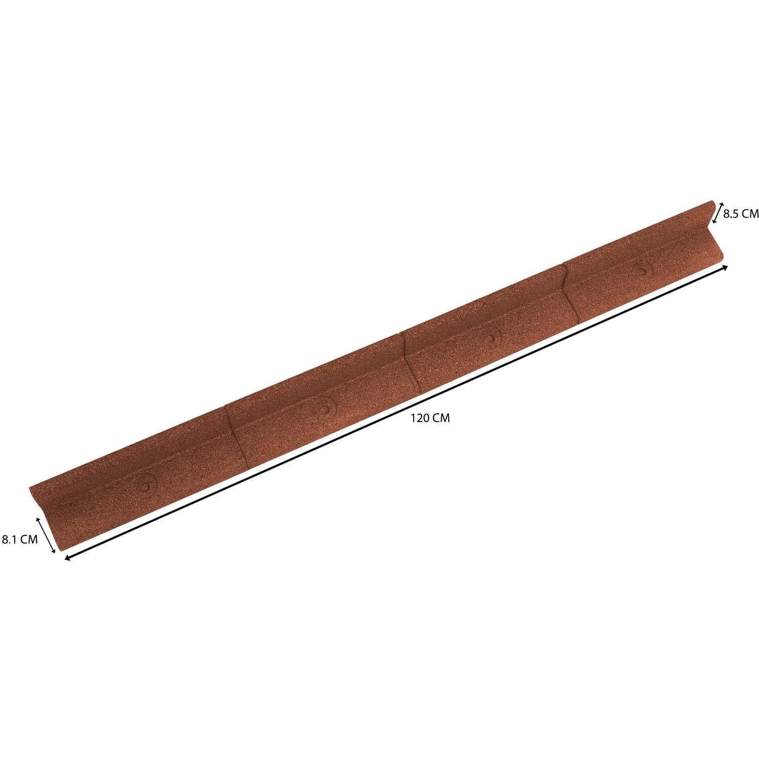 Monstershop Unisex Terracotta Flexible Lawn Edging 6 X 1.2M In | Size: 120Cm - Image 4