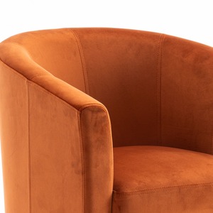 Rusty Orange Bedford Small Padded Curved Back Tub Chair shot 16028199