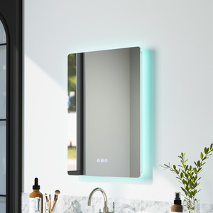 Anti-Fog Bathroom Mirror with RGB LED Ambient Lighting
