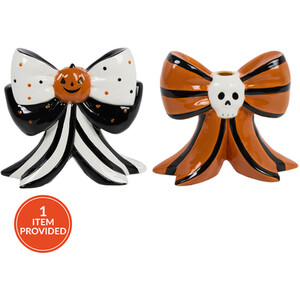 Halloween Bow Candle Holder