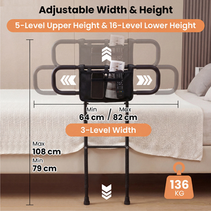 Adjustable Foldable Senior Bed Rail