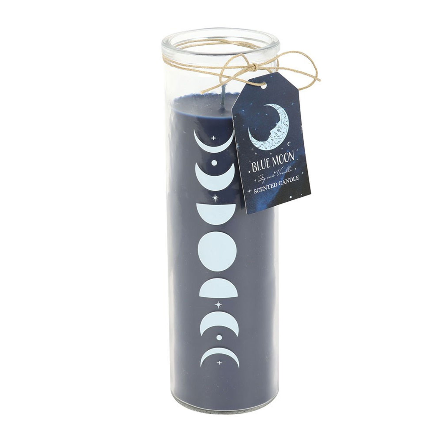 Something Different Blue Moon Wild Blueberry And Vanilla Glass Tube Candle - Blue/Transparent