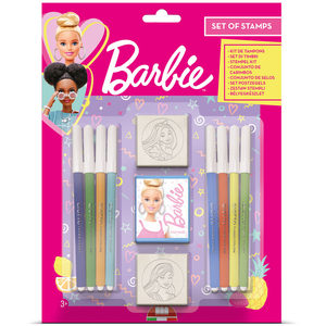 Barbie Blister Pack 2 Stamps  Kids Craft & Stationery Set