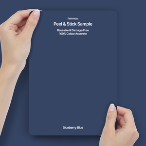Hemway Interior Paint Sample, Blueberry Blue, Peel & Stick Swatch
