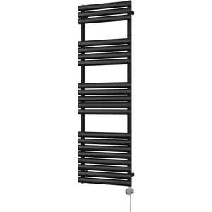 Omeara - Black Electric Towel Rail Thermostatic